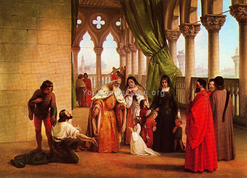 The Parting of the Two Foscari - 弗朗切斯科·海兹